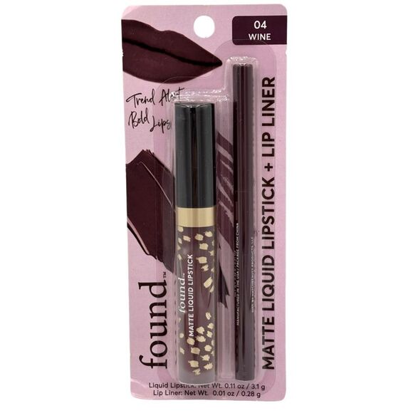 New 3 FOUND Wine Matte Liquid Lipstick & Liner + 2 Buff Ultra Shine Gloss Bundle - Picture 2 of 6